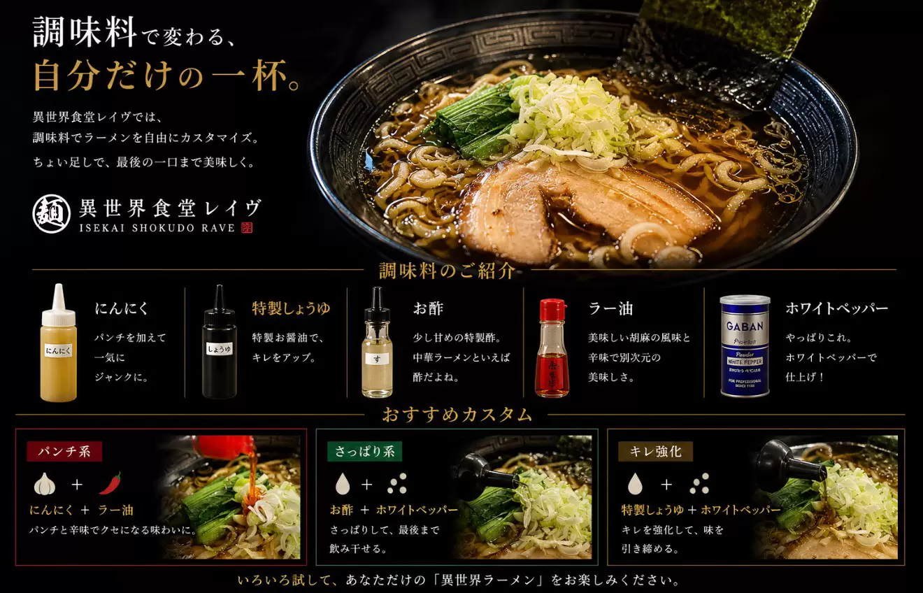Ramen customization condiments Niigata Japan
